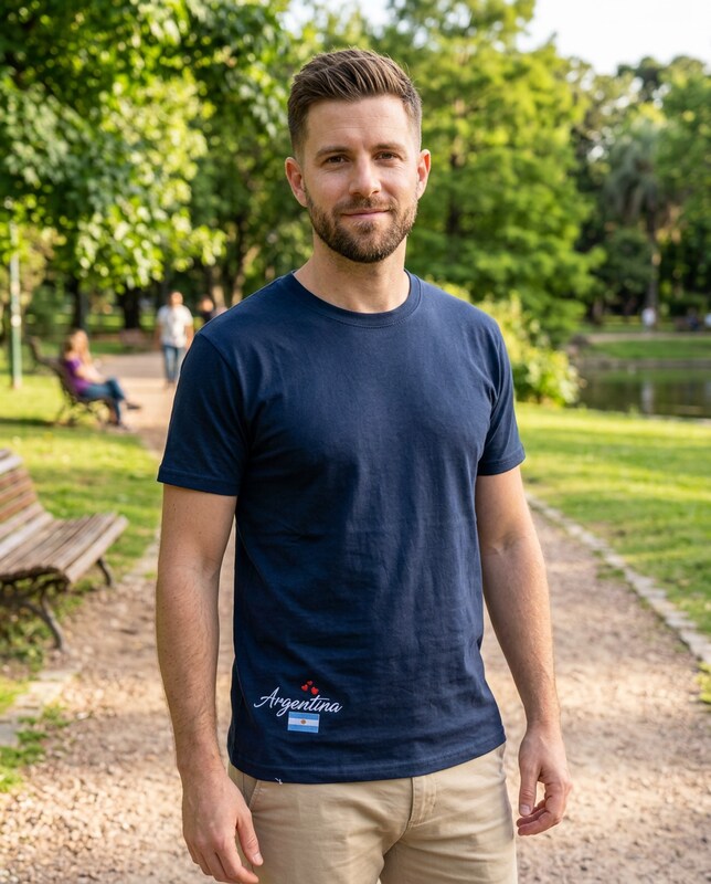 Navy Tee · Bandera